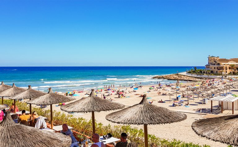 La Zenia beach, Orihuela Costa, Spain