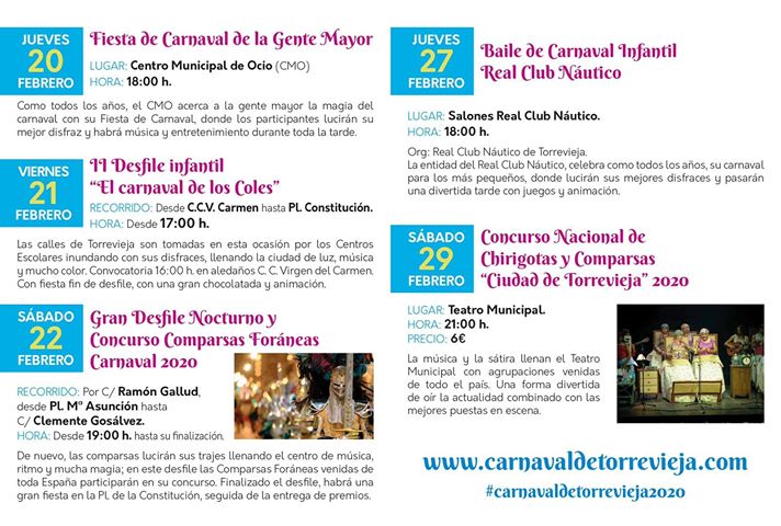 Torrevieja Carnival 2020, Costa Blanca, Spain
