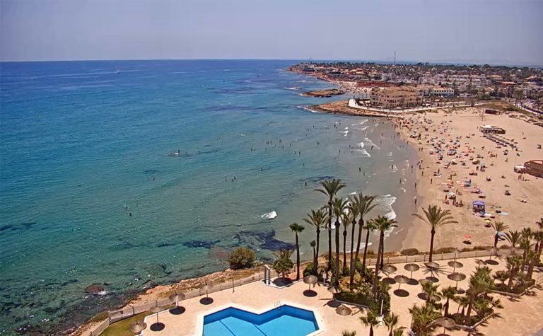 La Zenia beach webcam, Orihuela Costa