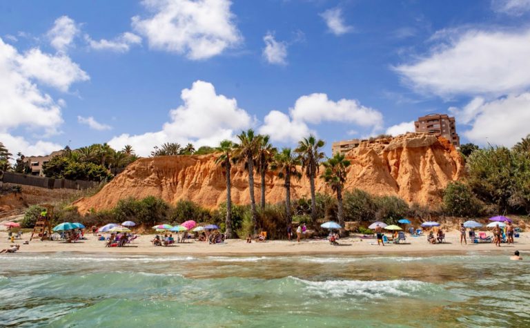 Playa Barranco Rubio beach in Campoamor, Orihuela Costa