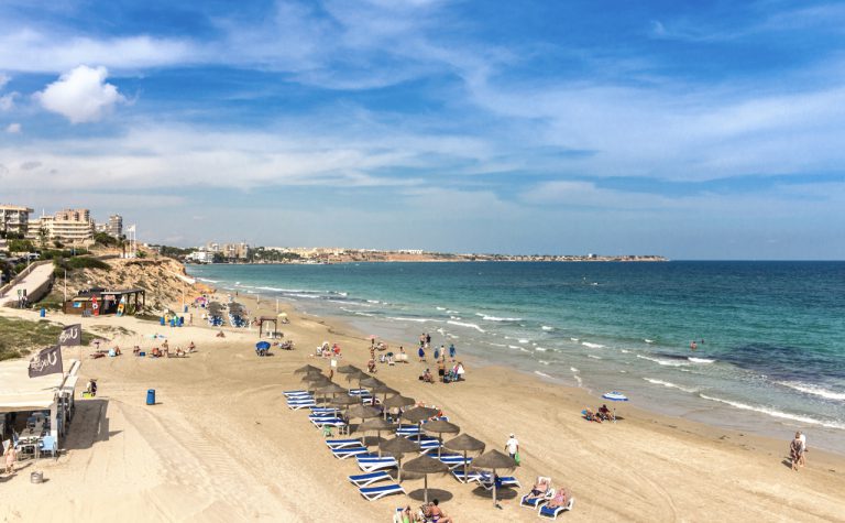 Playa de Mil Palmeras beach, Orihuela Costa