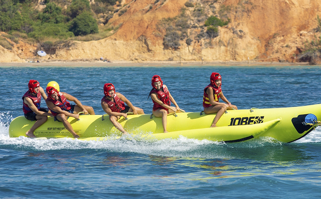 Summer water sports on the beaches in Orihuela Costa